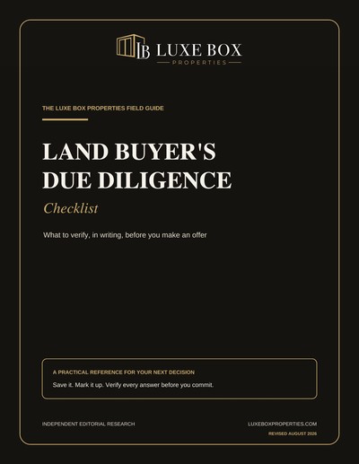 The Land Buyer's Due Diligence Checklist cover